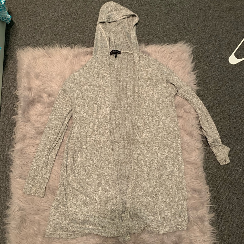 Gray cardigan